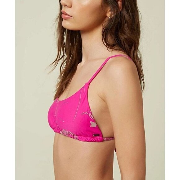 NWT O'Neill Bikini Swim Top Pink Medium - Picture 3 of 6